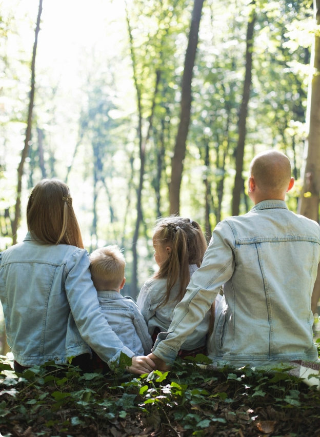 Family in nature